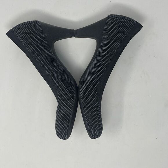 Beta Gray Late To The Gate Stretch Comfort Pumps Cone Heels Size 9M - Picture 1 of 6